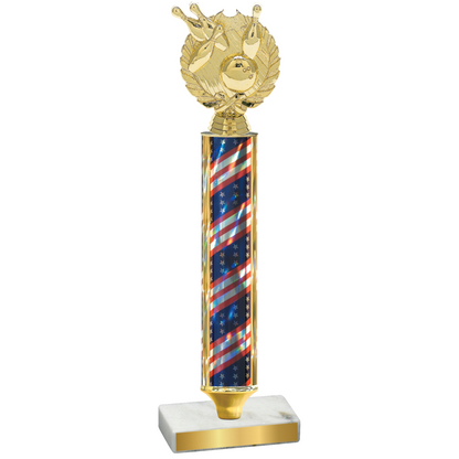 Value Flag USA Bowling Trophy