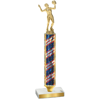 Value Flag USA Volleyball Trophy