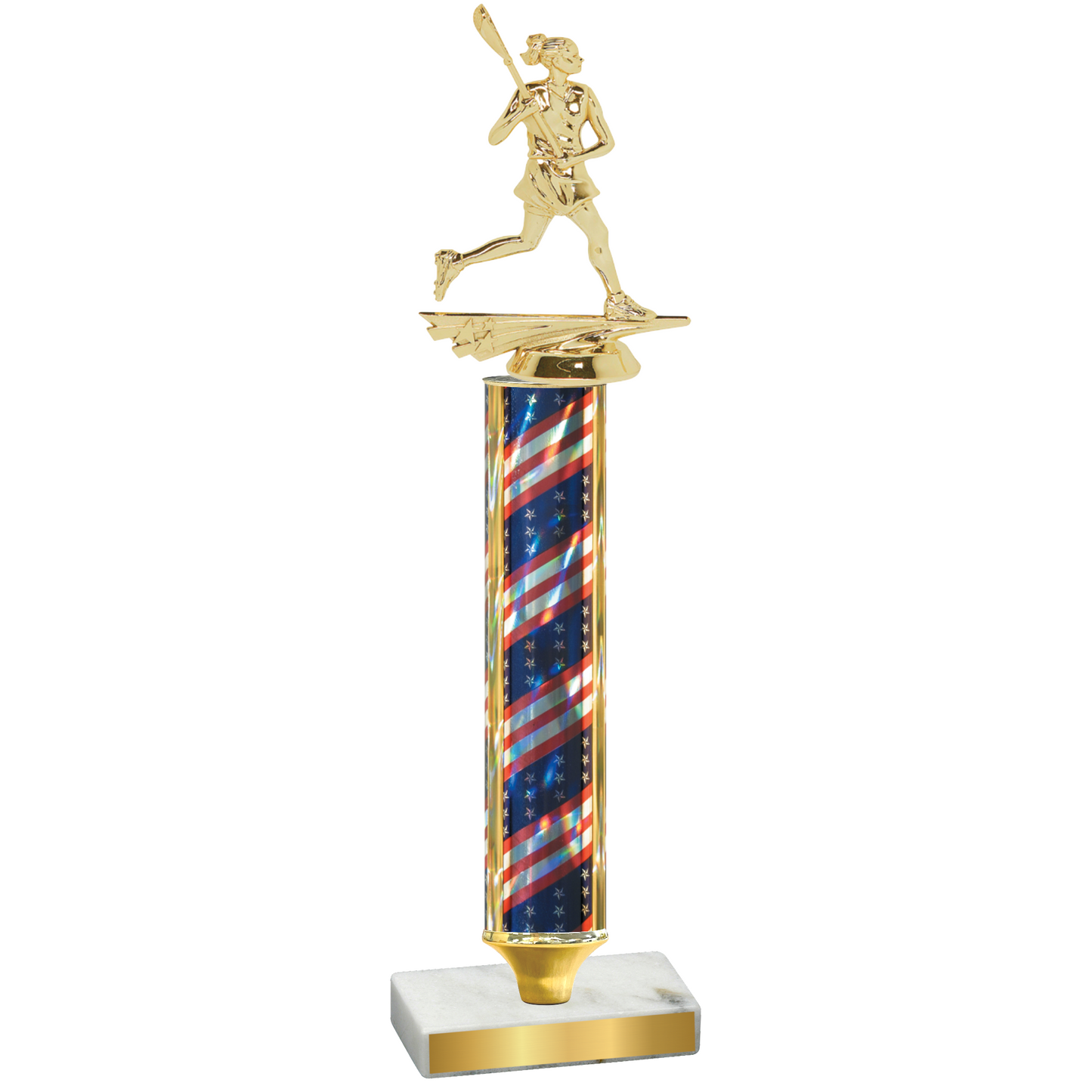 Value Flag USA Lacrosse Trophy