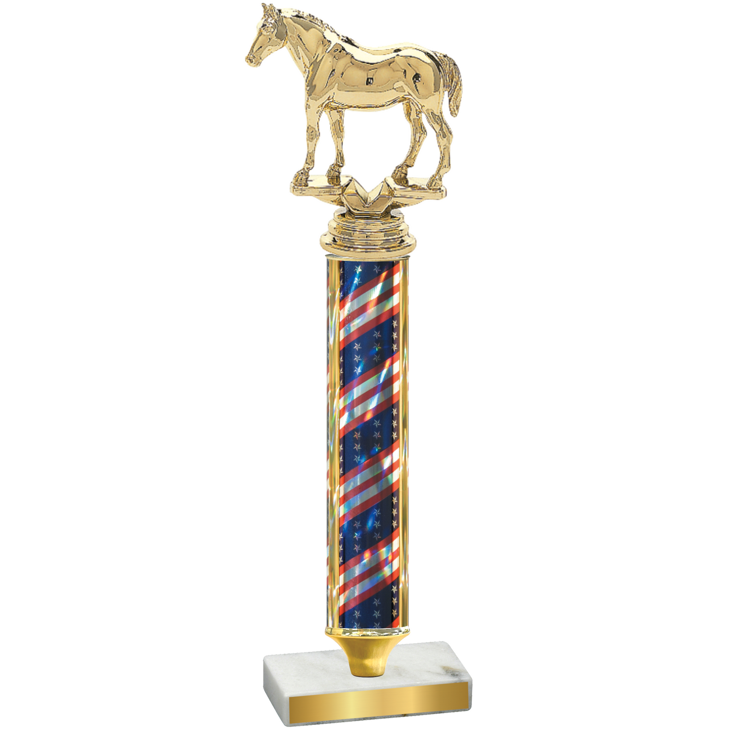 Value Flag USA Horses Trophy