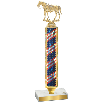 Value Flag USA Horses Trophy