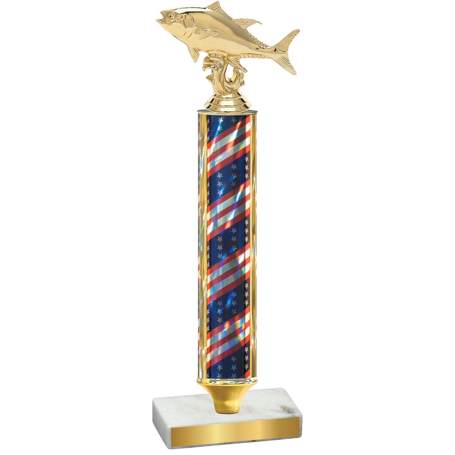 Value Flag USA Fishing Trophy