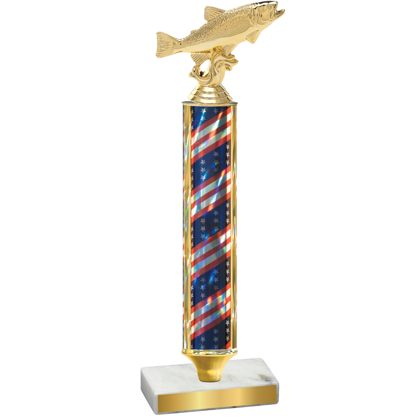 Value Flag USA Fishing Trophy