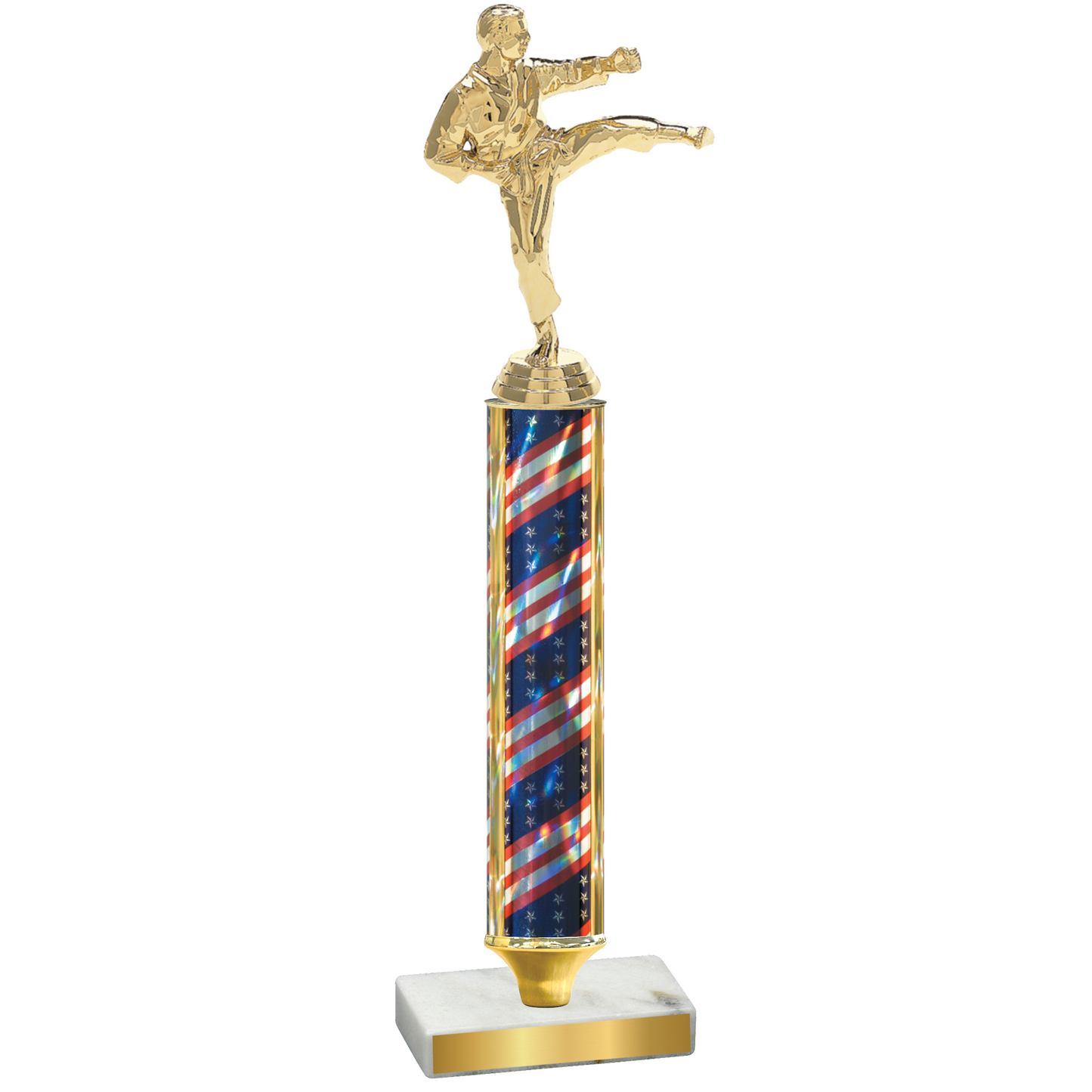 Value Flag USA Karate Trophy