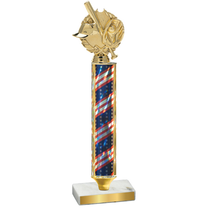 Value Flag USA Baseball Trophy