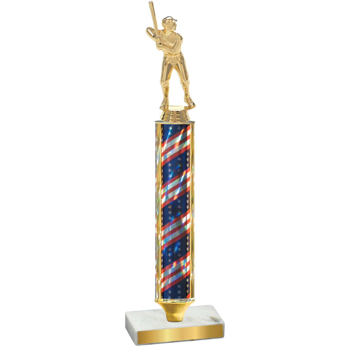 Value Flag USA Baseball Trophy