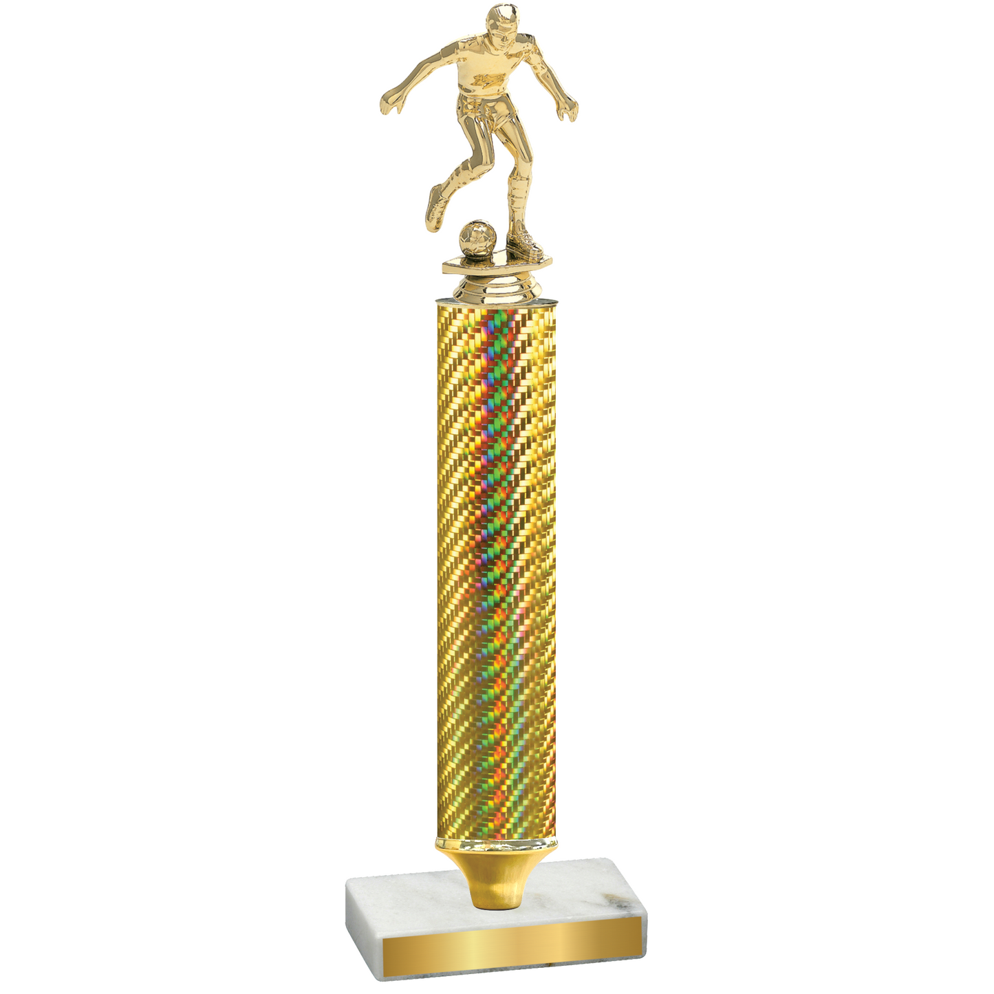 Value Gold Carbon Fiber Soccer Trophy