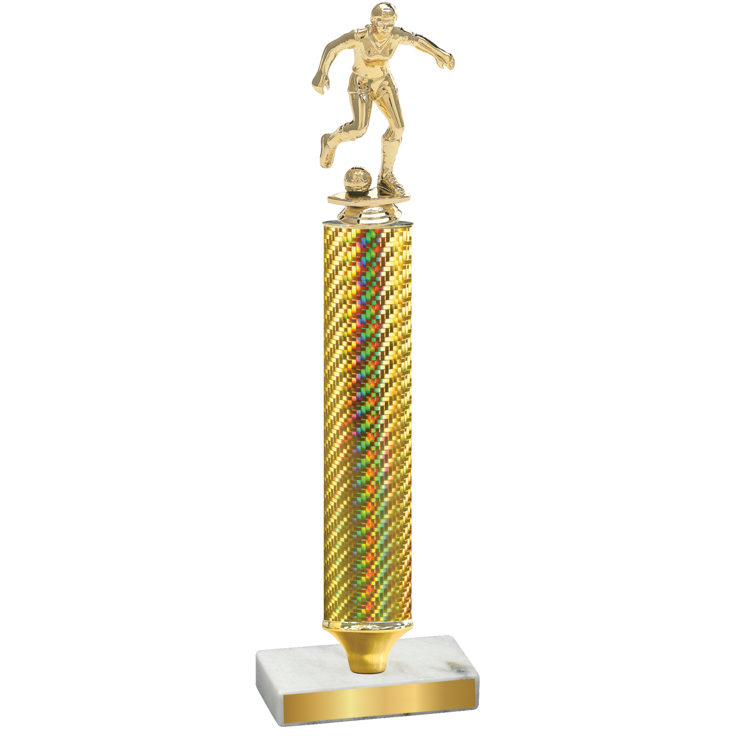 Value Gold Carbon Fiber Soccer Trophy