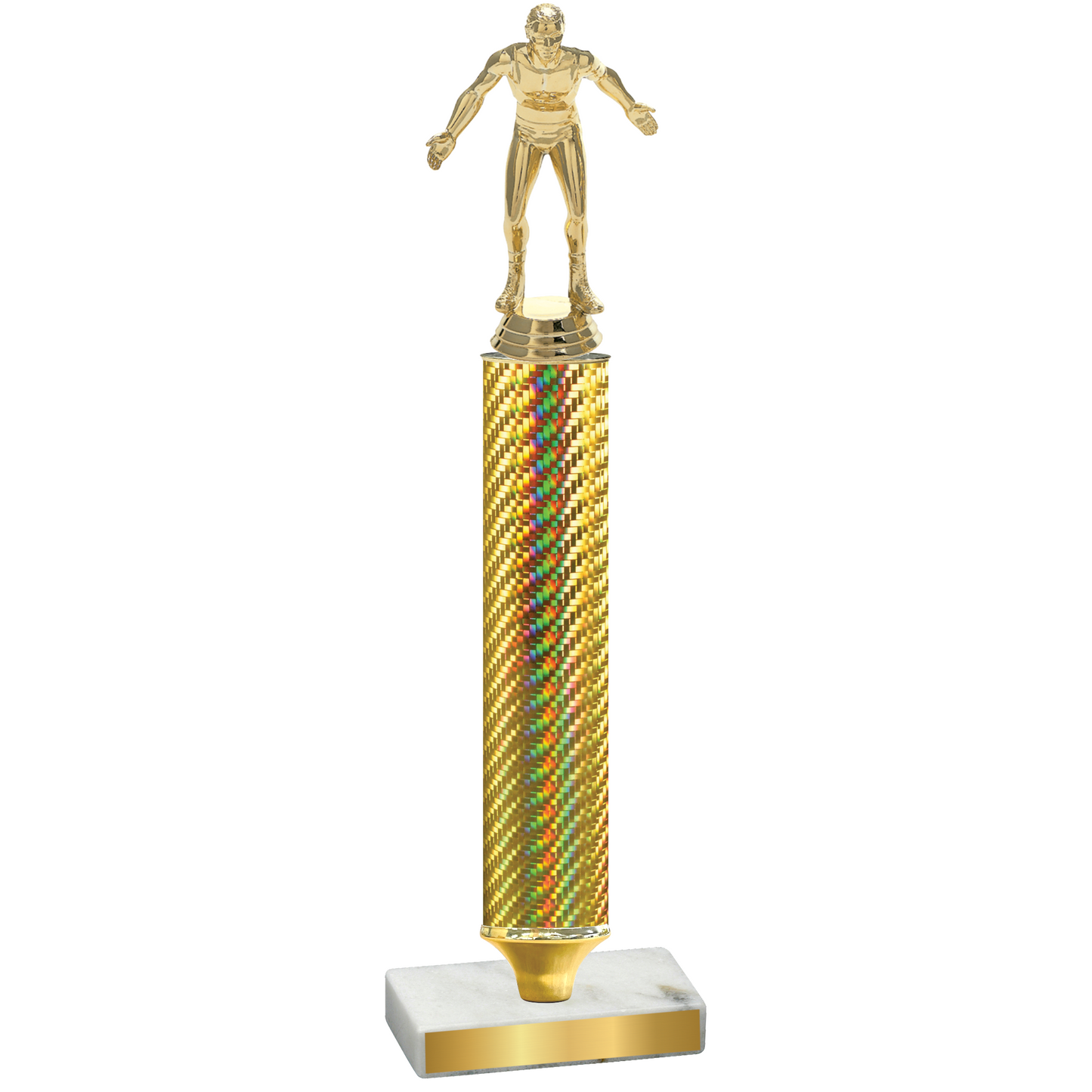 Value Gold Carbon Fiber Wrestling Trophy