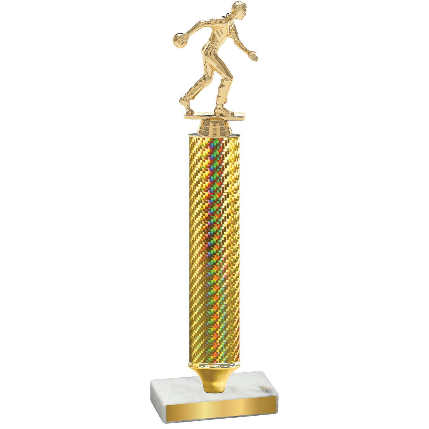 Value Gold Carbon Fiber Bowling Trophy