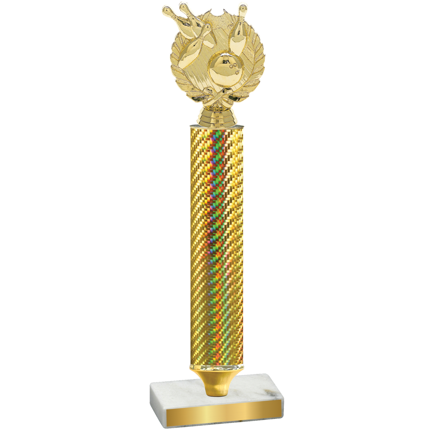 Value Gold Carbon Fiber Bowling Trophy