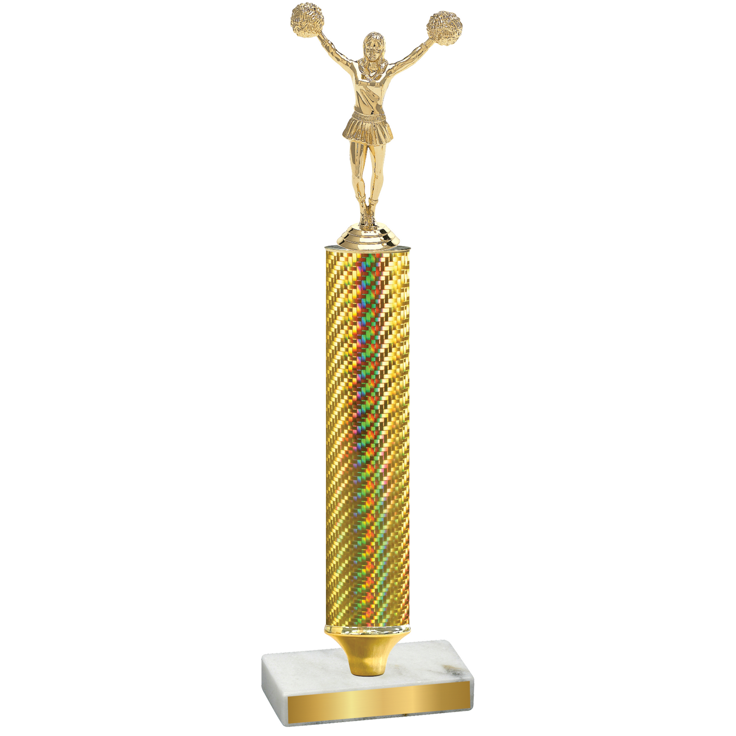 Value Gold Carbon Fiber Cheerleading Trophy