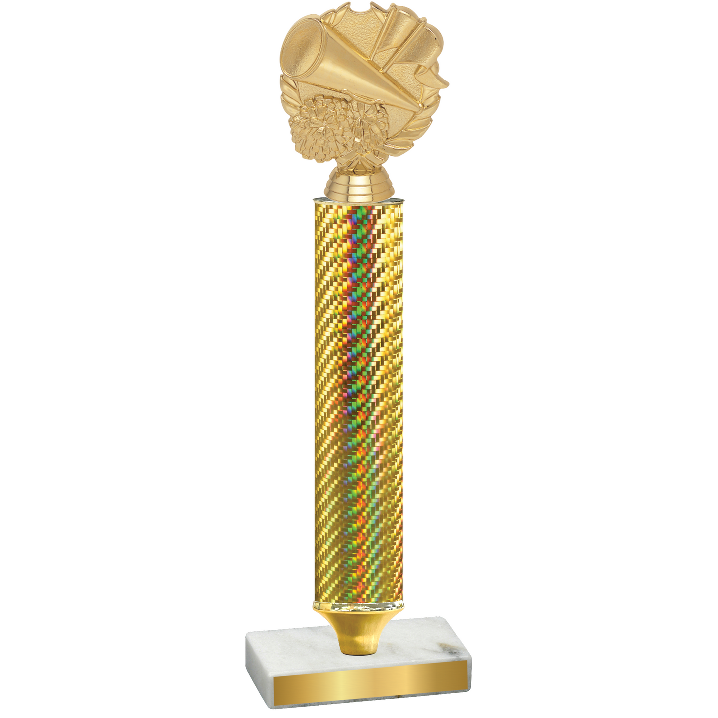 Value Gold Carbon Fiber Cheerleading Trophy