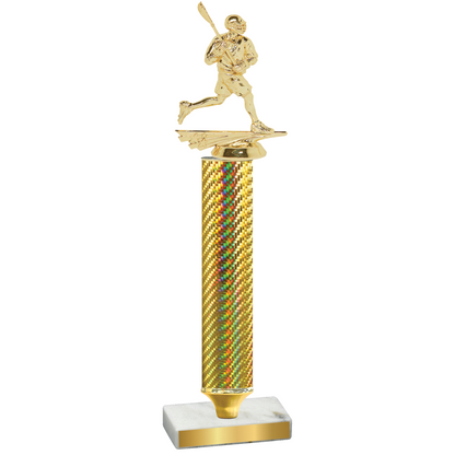 Value Gold Carbon Fiber Lacrosse Trophy