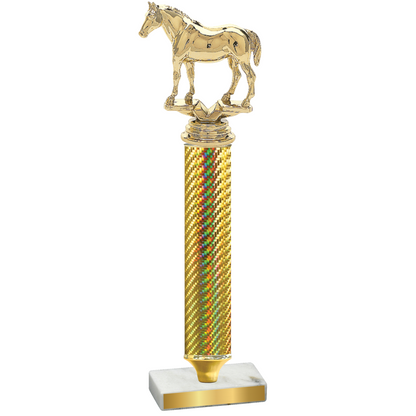 Value Gold Carbon Fiber Horses Trophy