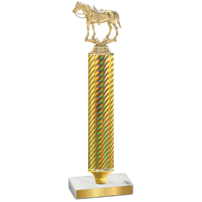 Value Gold Carbon Fiber Horses Trophy