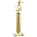 Value Gold Carbon Fiber Flag Football Trophy