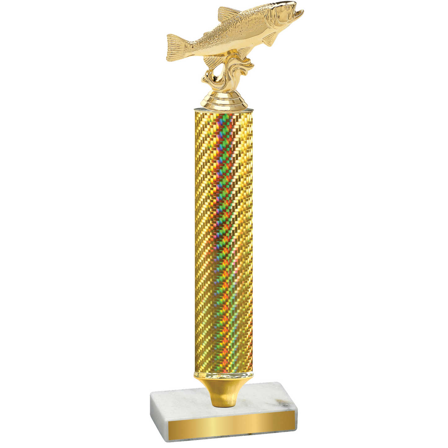 Value Gold Carbon Fiber Fishing Trophy