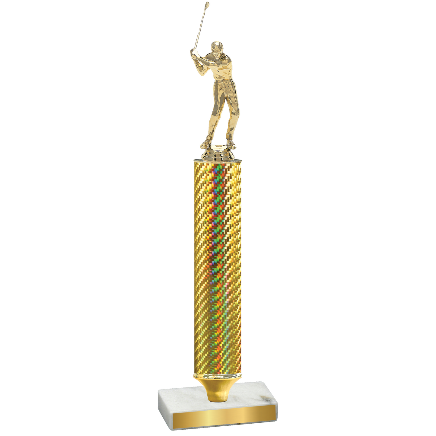 Value Gold Carbon Fiber Golf Trophy