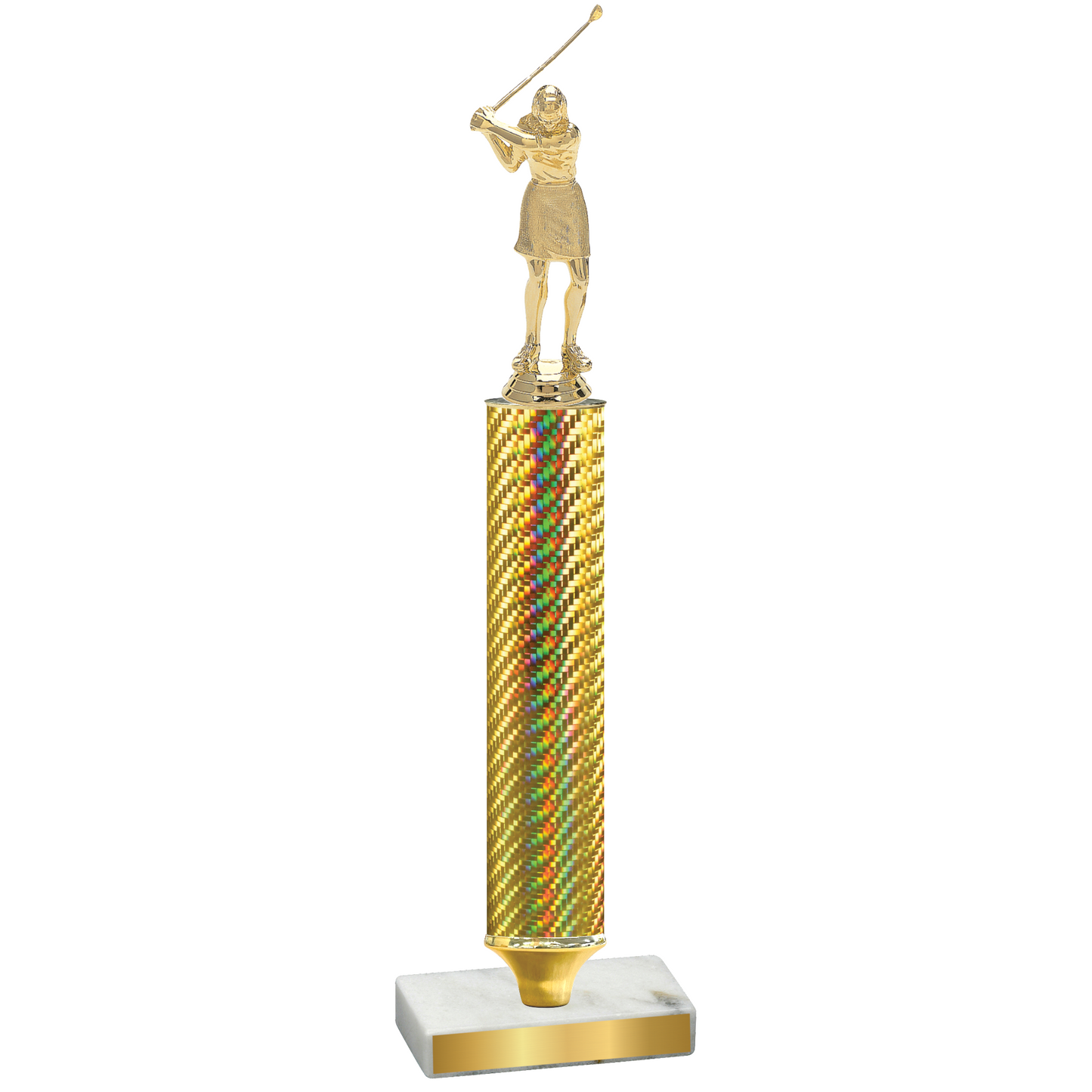 Value Gold Carbon Fiber Golf Trophy