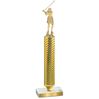 Value Gold Carbon Fiber Golf Trophy