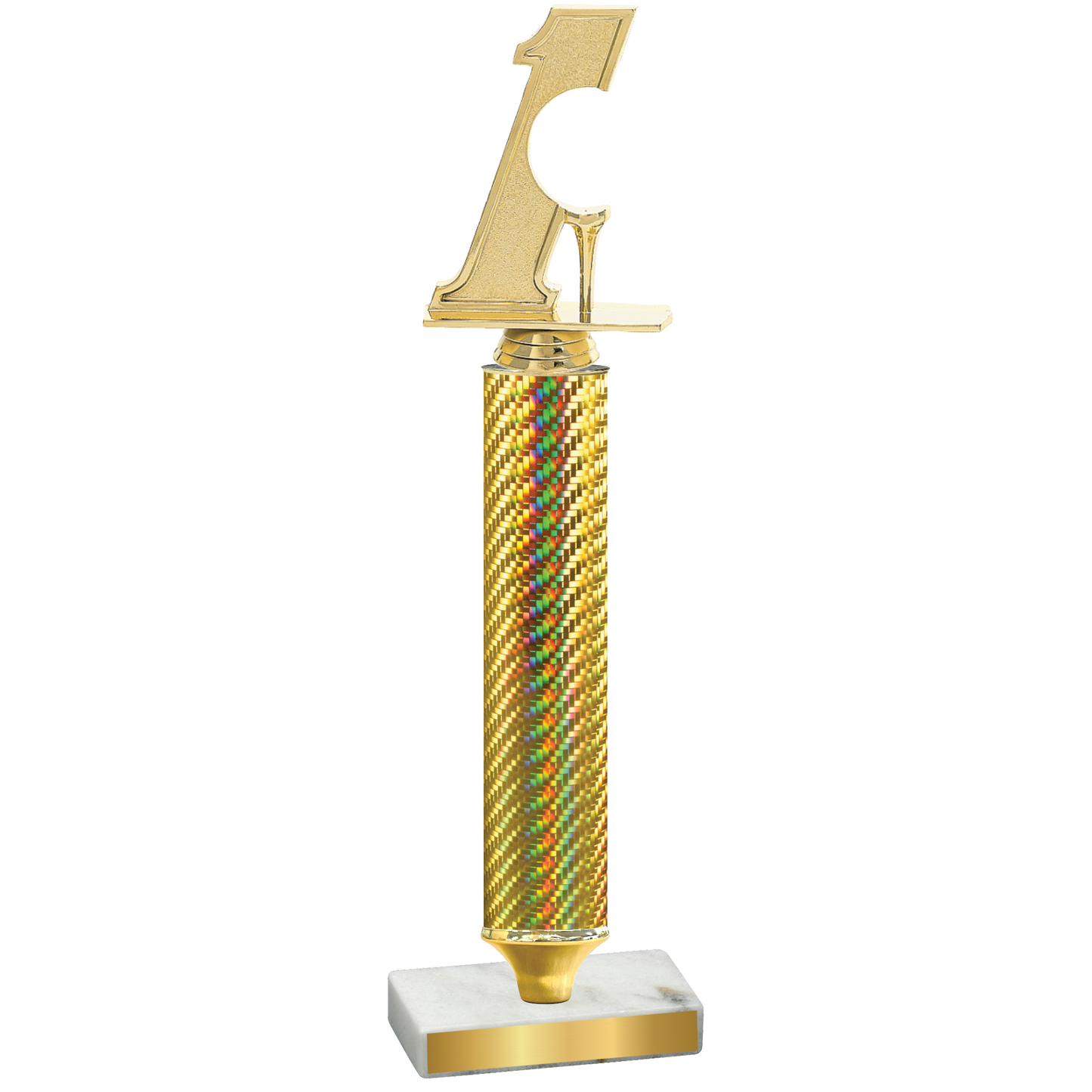 Value Gold Carbon Fiber Golf Trophy