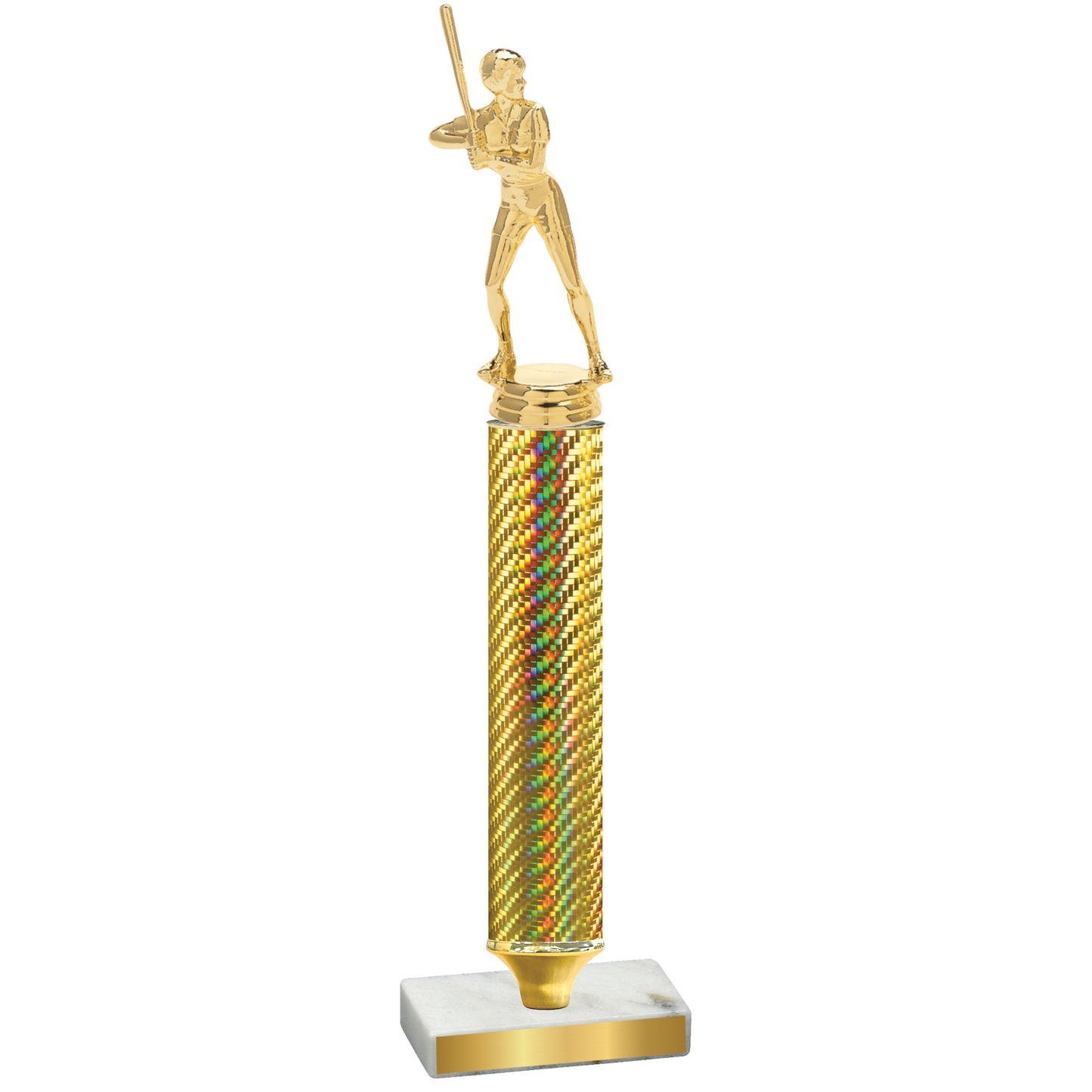 Value Gold Carbon Fiber Softball Trophy