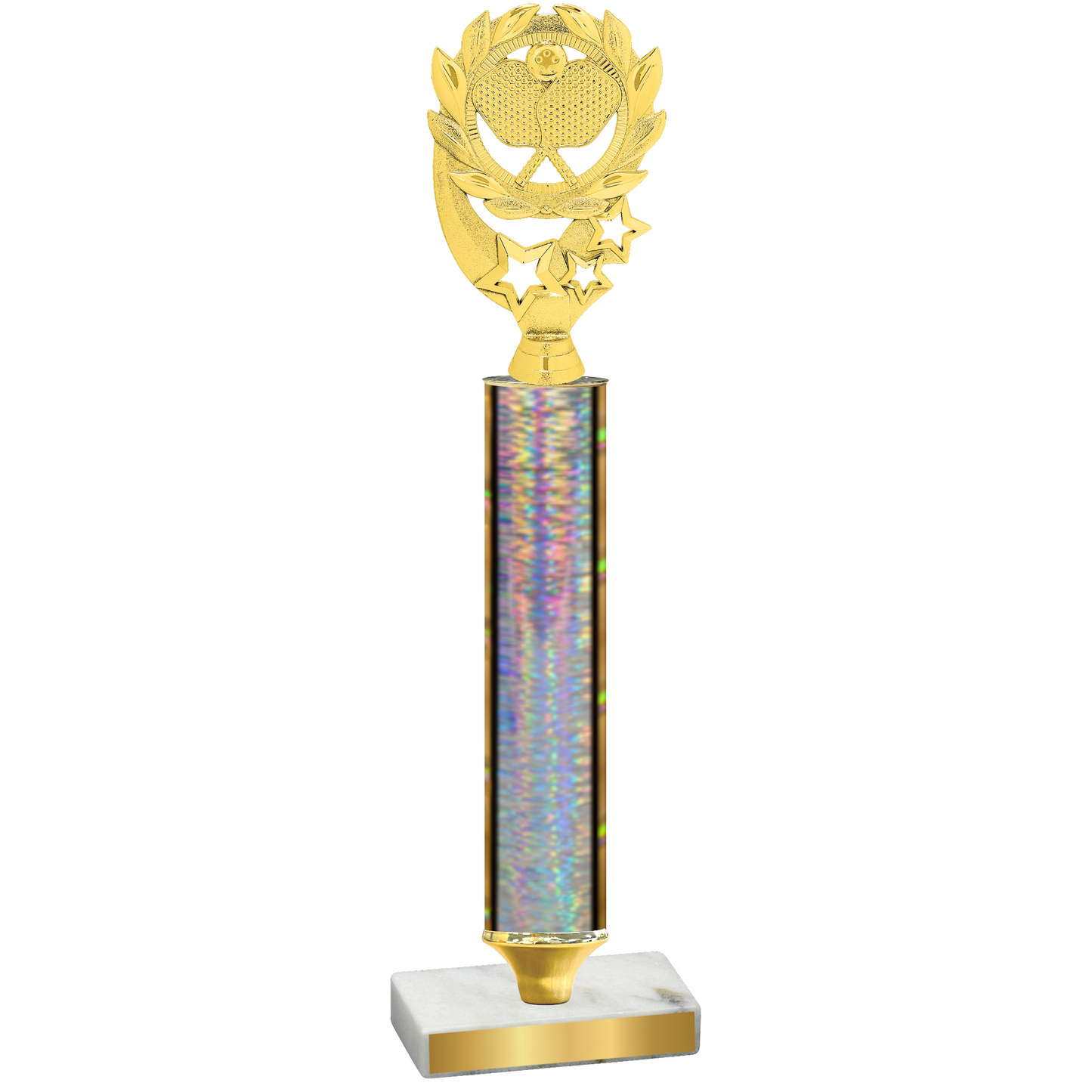 Value Silver Glacier Pickleball Trophy