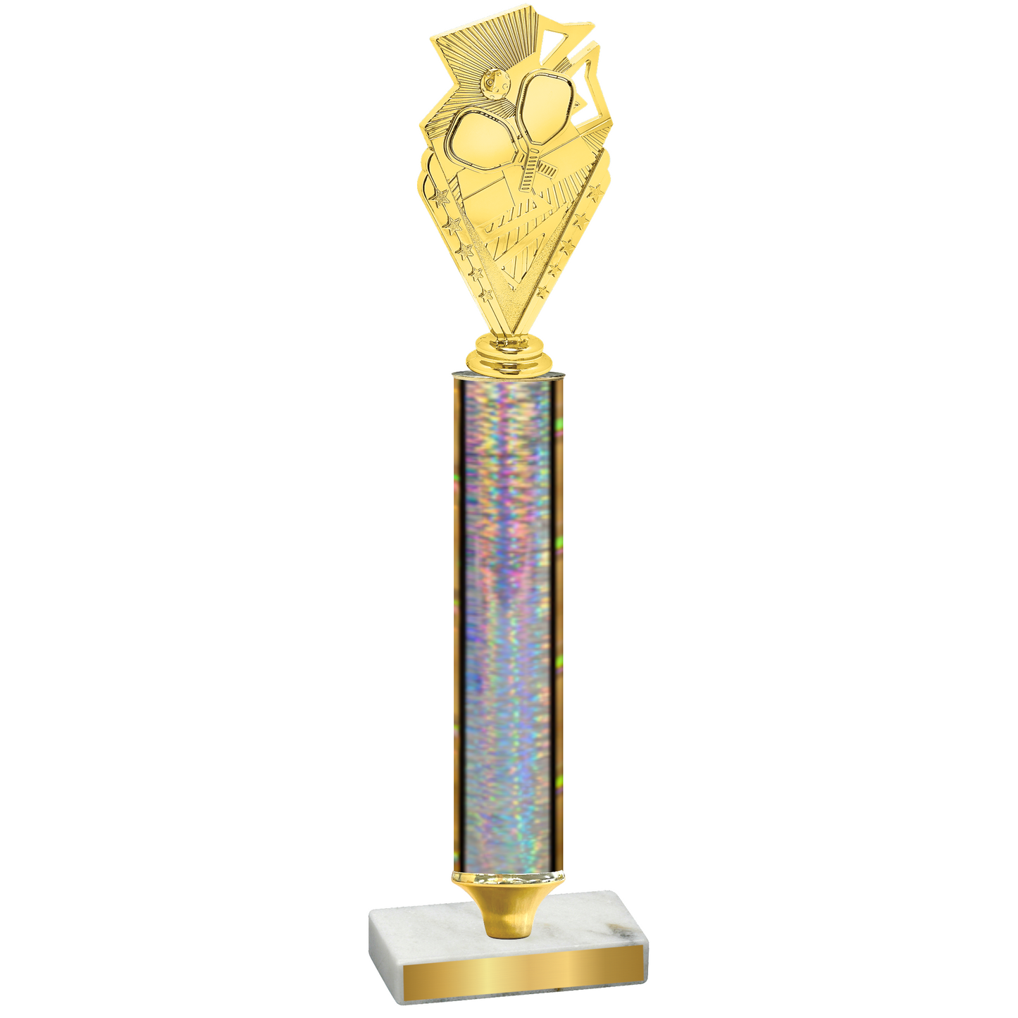 Value Silver Glacier Pickleball Trophy