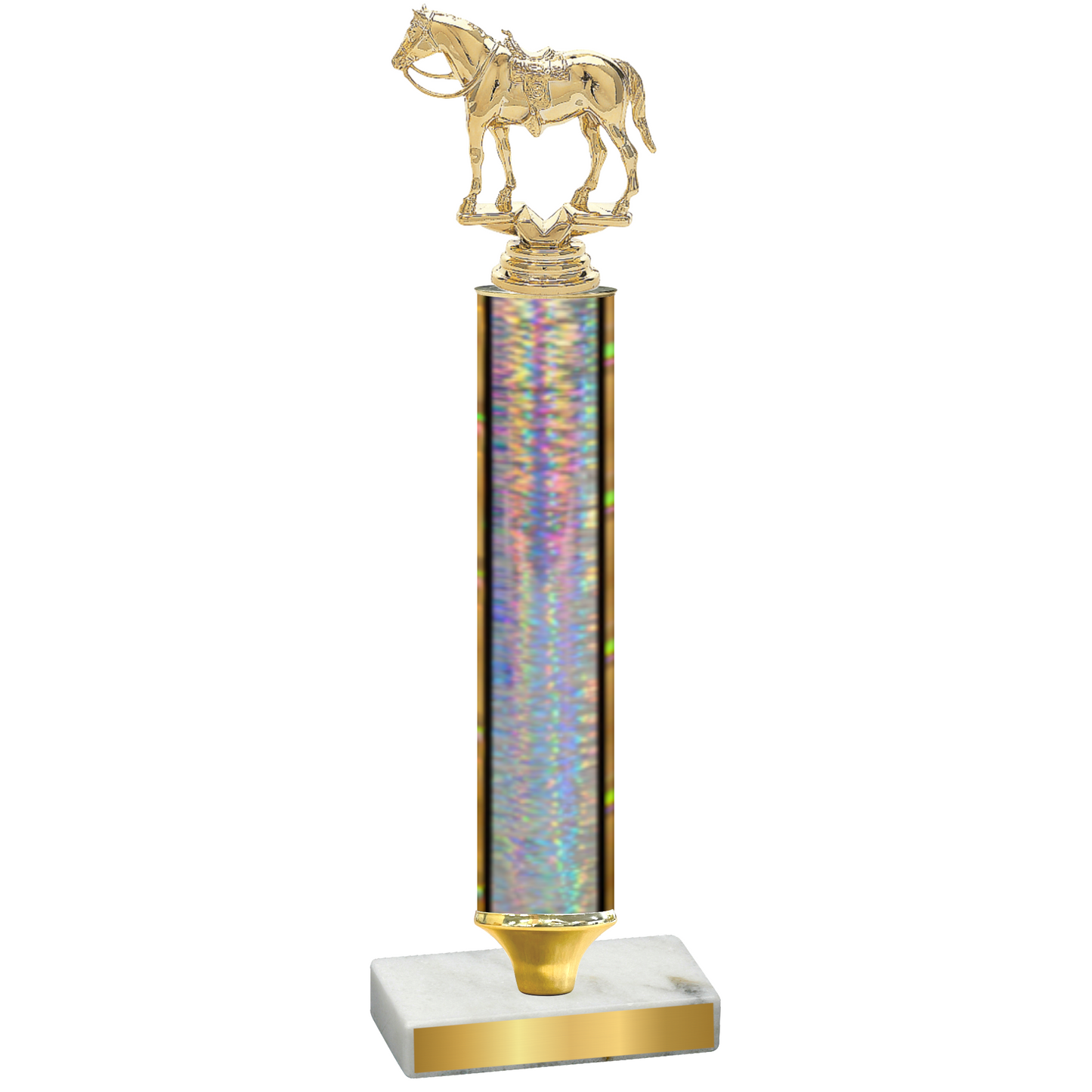 Value Silver Glacier Horses Trophy