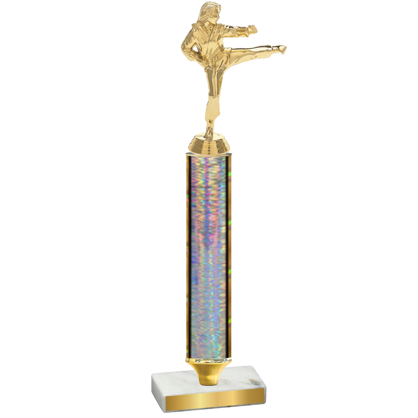 Value Silver Glacier Karate Trophy