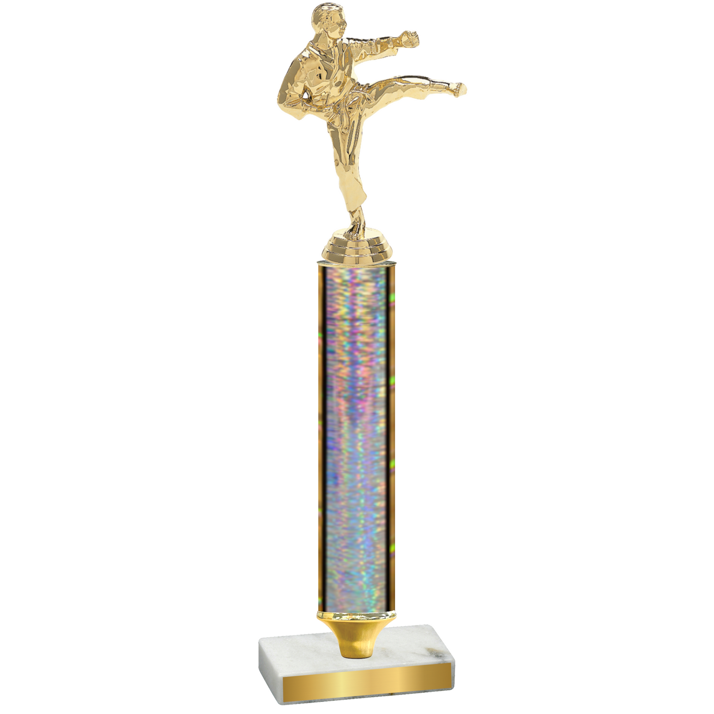 Value Silver Glacier Karate Trophy