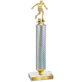 Value Silver Carbon Fiber Soccer Trophy