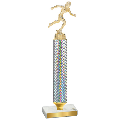 Value Silver Carbon Fiber Running Trophy