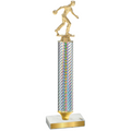 Value Silver Carbon Fiber Bowling Trophy