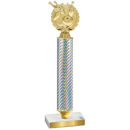 Value Silver Carbon Fiber Bowling Trophy