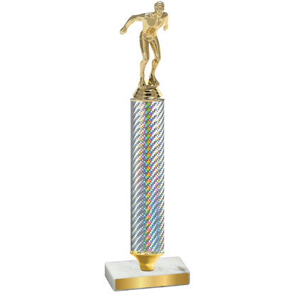 Value Silver Carbon Fiber Swimming Trophy