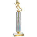 Value Silver Carbon Fiber Football Trophy