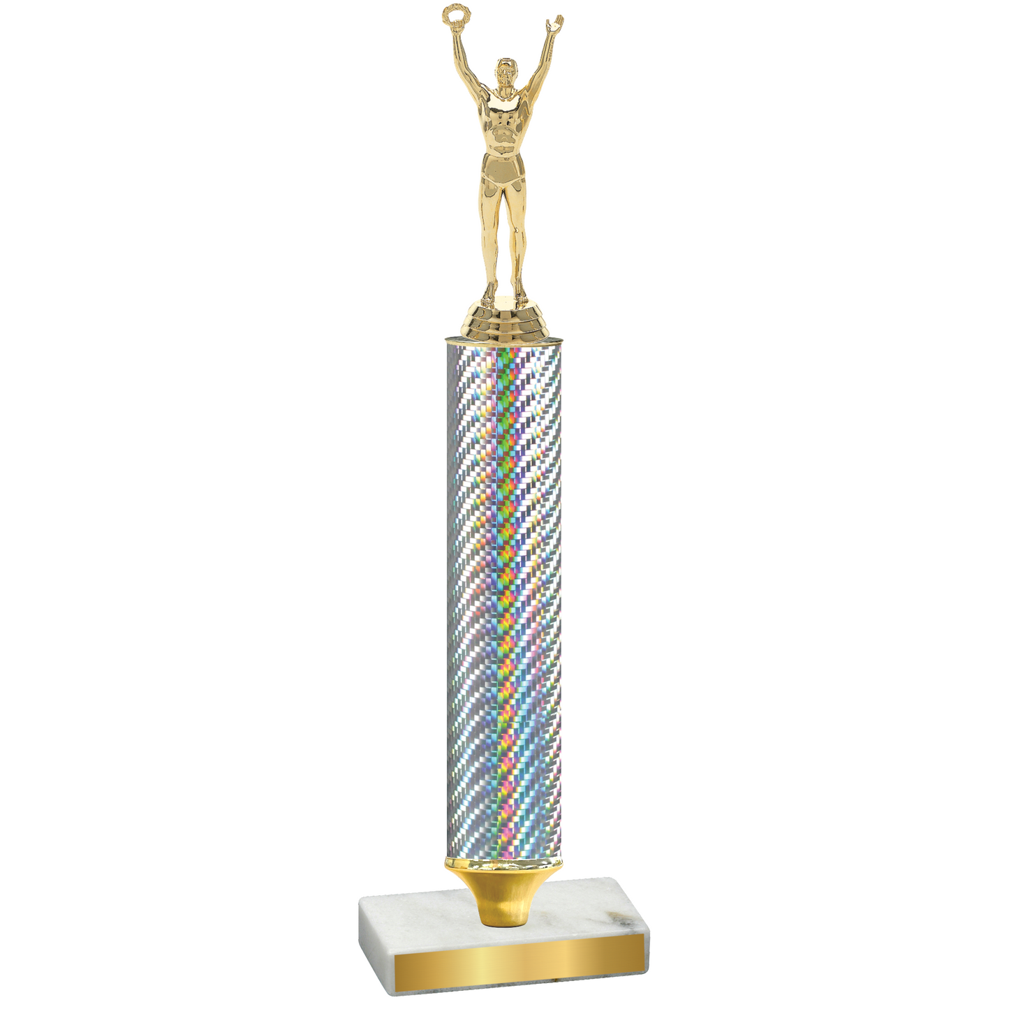 Value Silver Carbon Fiber Victory Trophy