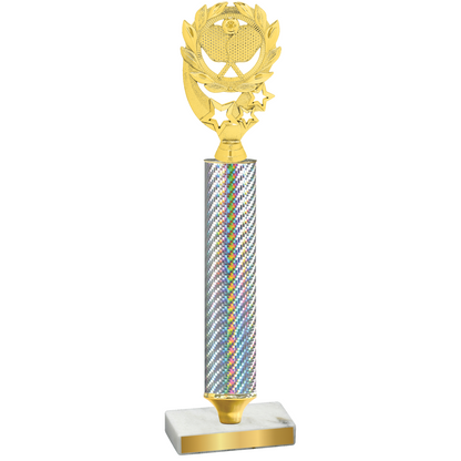 Value Silver Carbon Fiber Pickleball Trophy