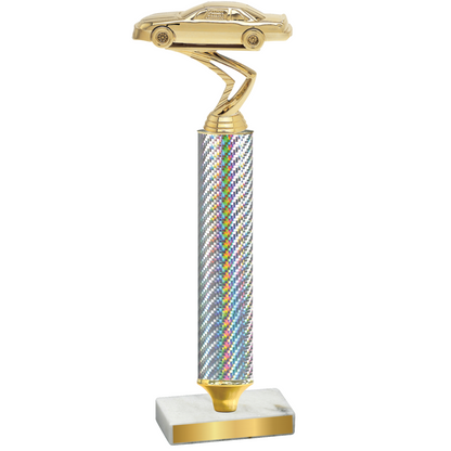 Value Silver Carbon Fiber Cars Trophy