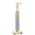 Value Silver Carbon Fiber Archery Trophy
