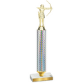 Value Silver Carbon Fiber Archery Trophy