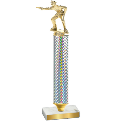 Value Silver Carbon Fiber Shooter Trophy