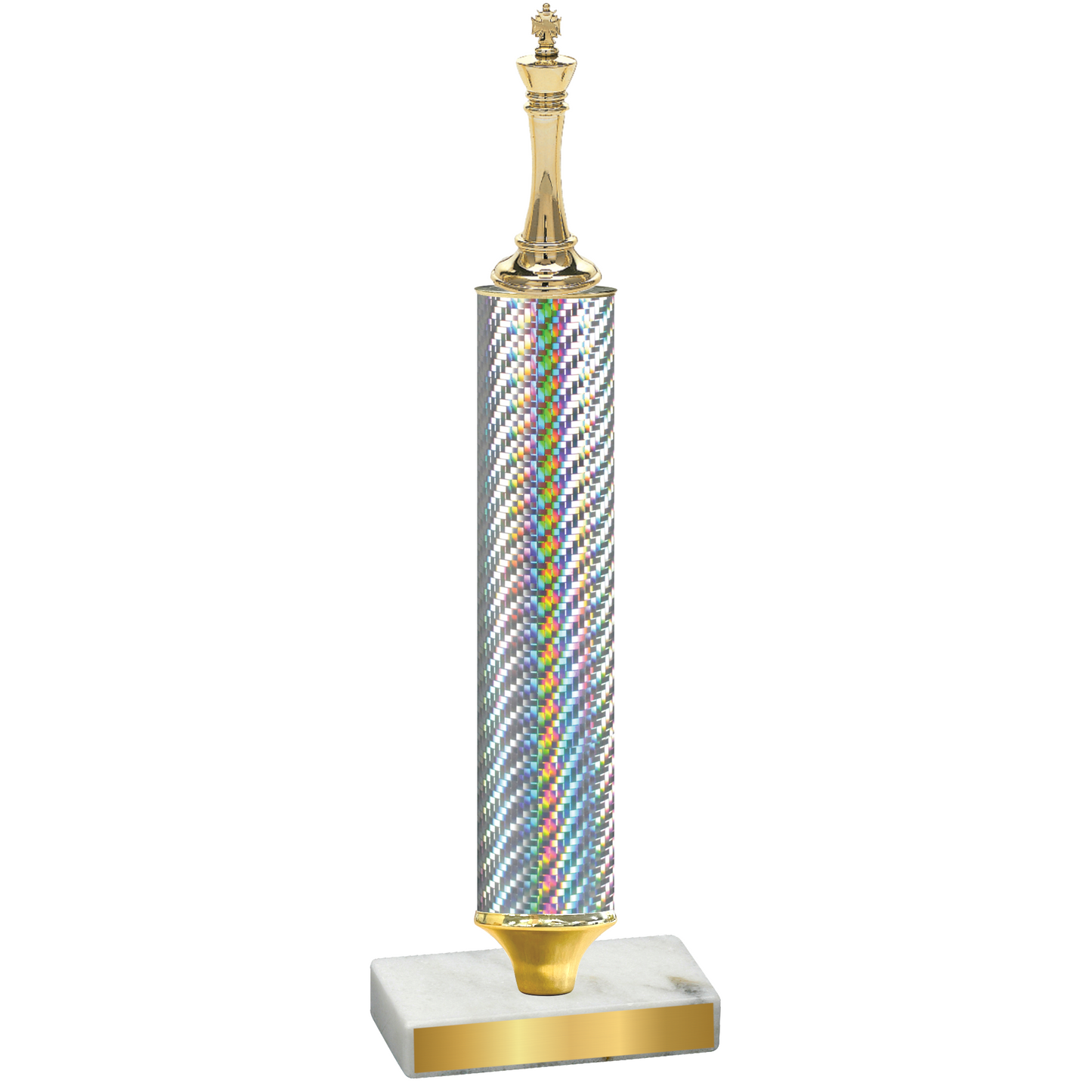 Value Silver Carbon Fiber Chess Trophy