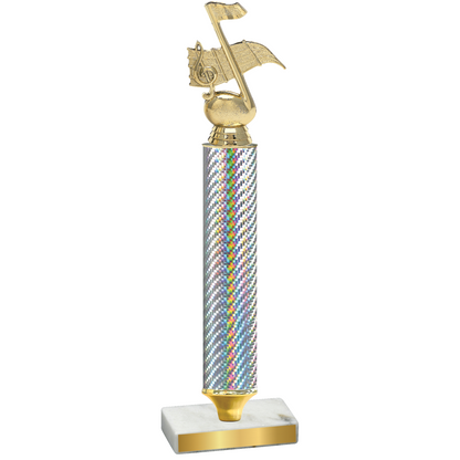 Value Silver Carbon Fiber Music Trophy