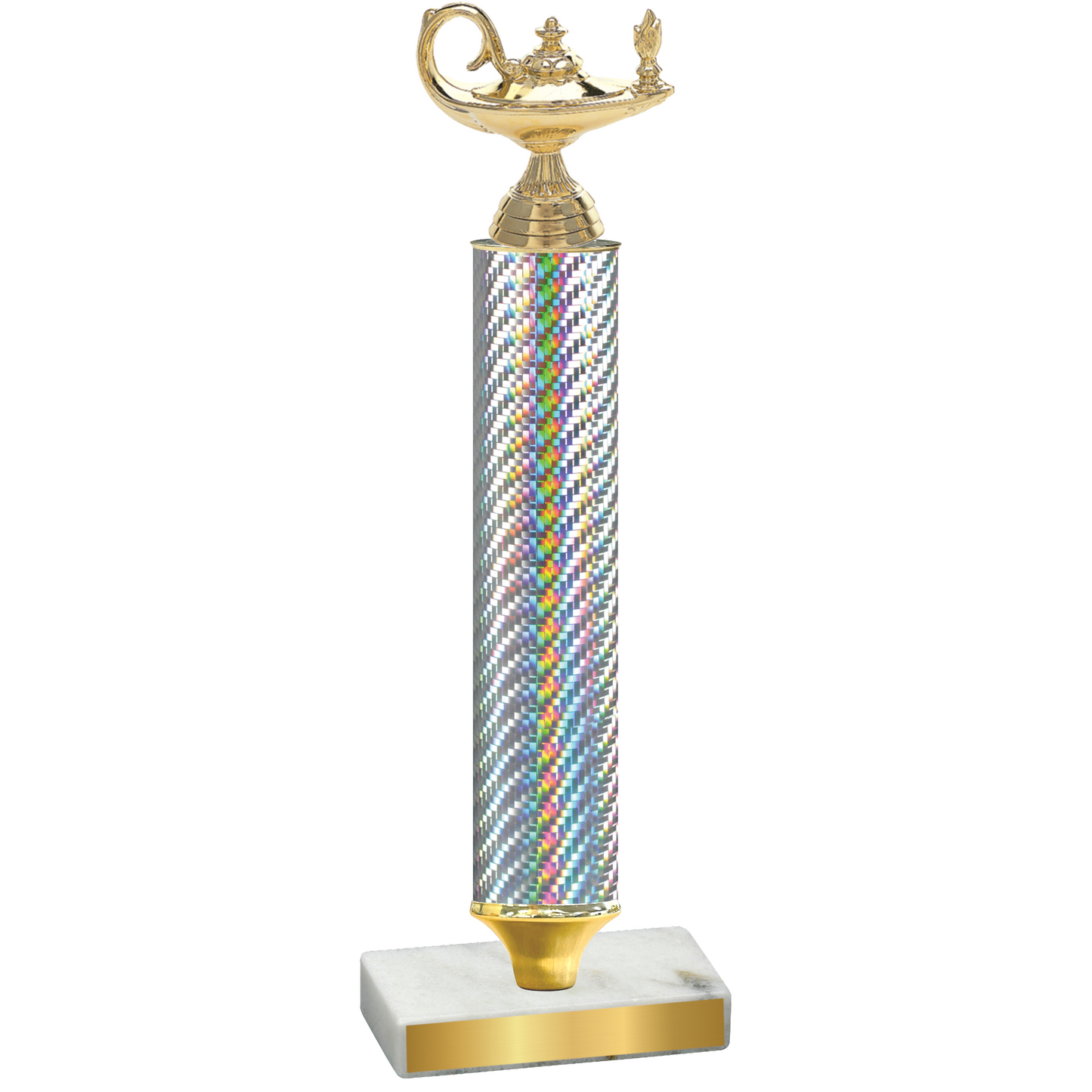 Value Silver Carbon Fiber Academics Trophy