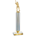 Value Silver Carbon Fiber Baseball Trophy