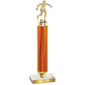 Value Orange Carbon Fiber Soccer Trophy
