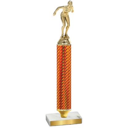 Value Orange Carbon Fiber Tennis Trophy